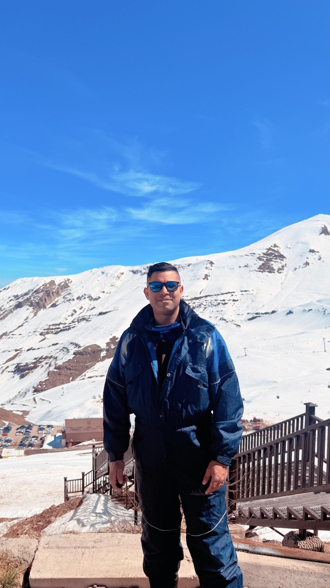 Thiago Vieira na Cordilheira dos Andes